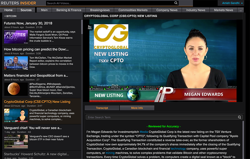 Thomson Reuters: Insider Video Portal screenshot 1